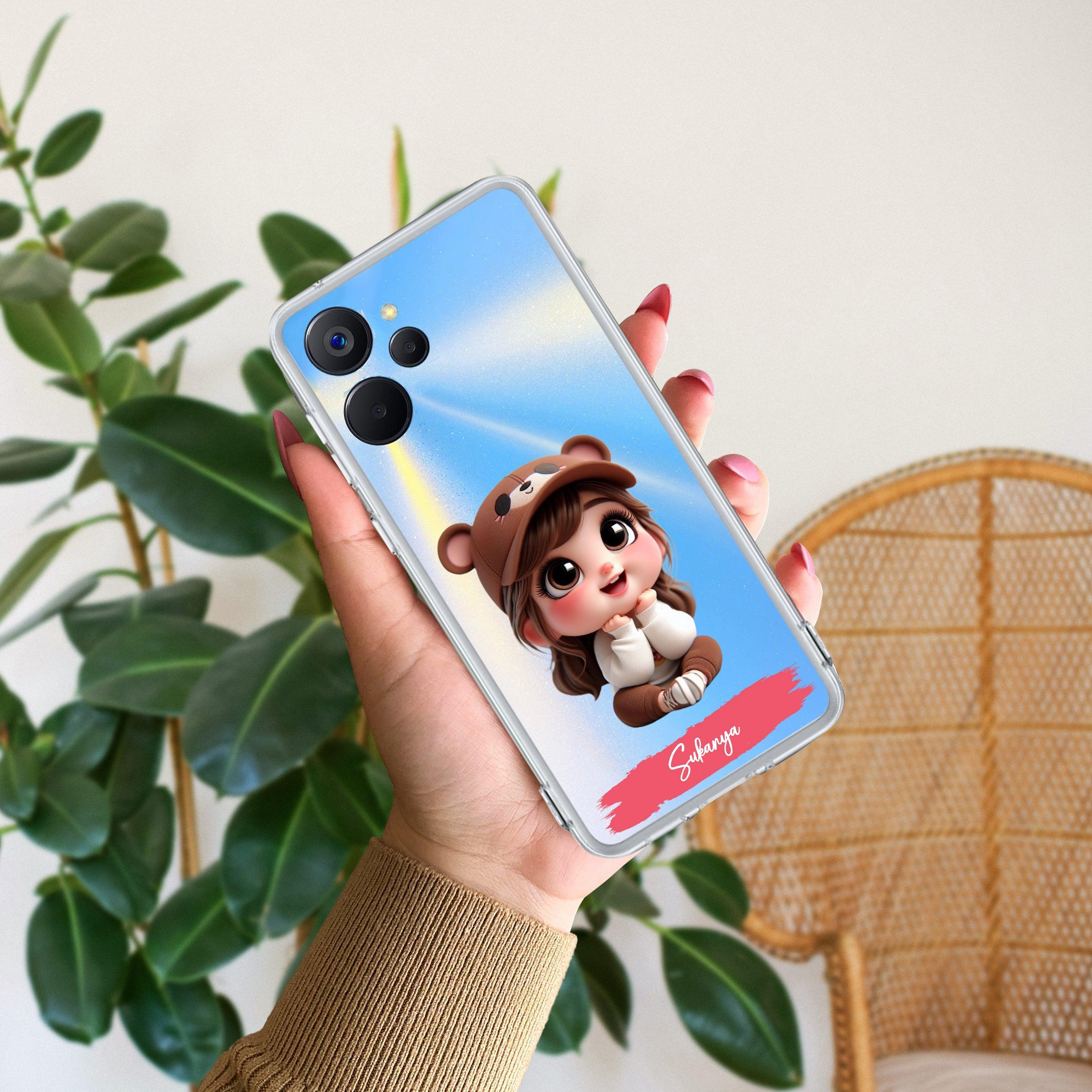 Little Girl Customize Transparent Silicon Case For Realme Narzo 70x 5G