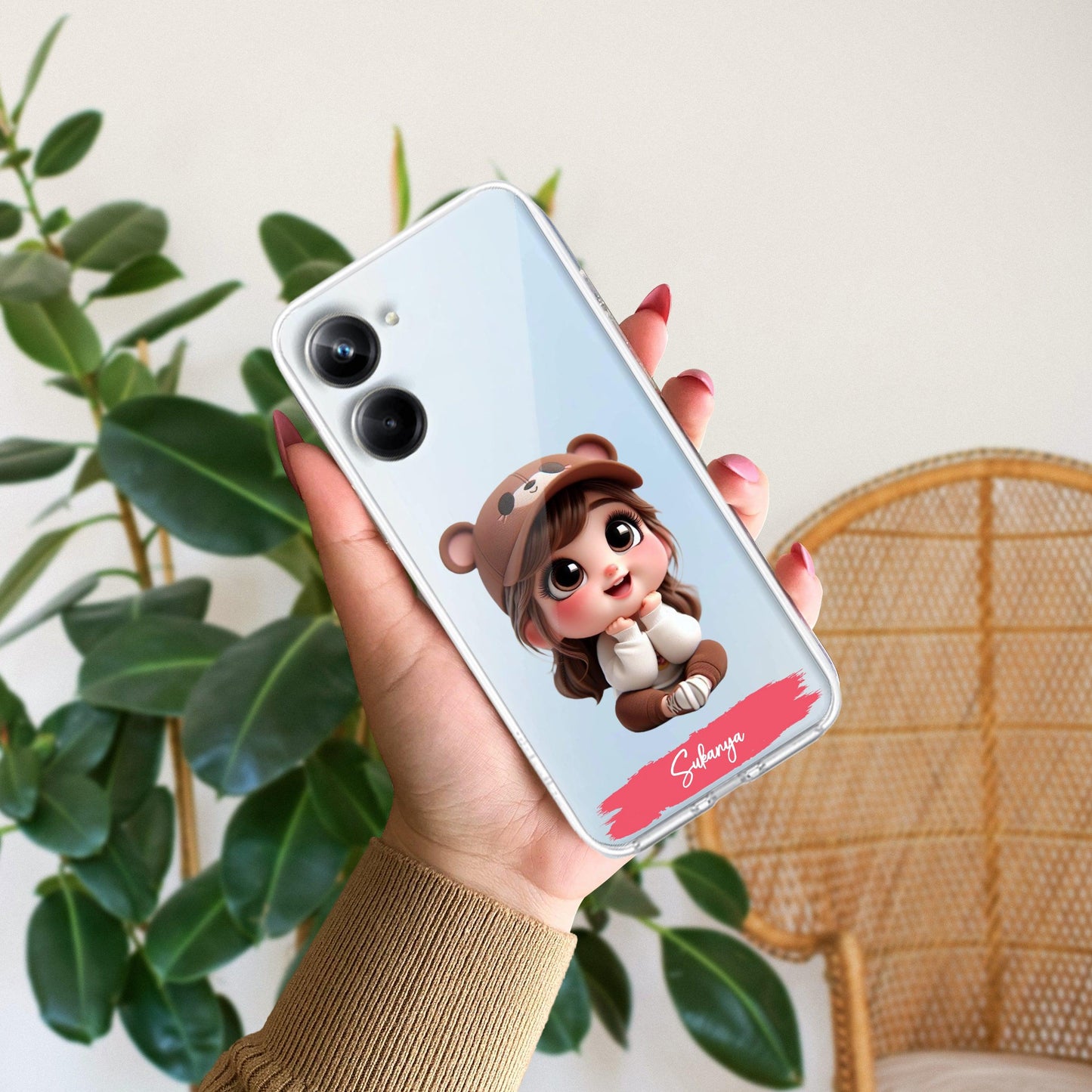 Little Girl Customize Transparent Silicon Case For Realme/Narzo - ShopOnCliQ