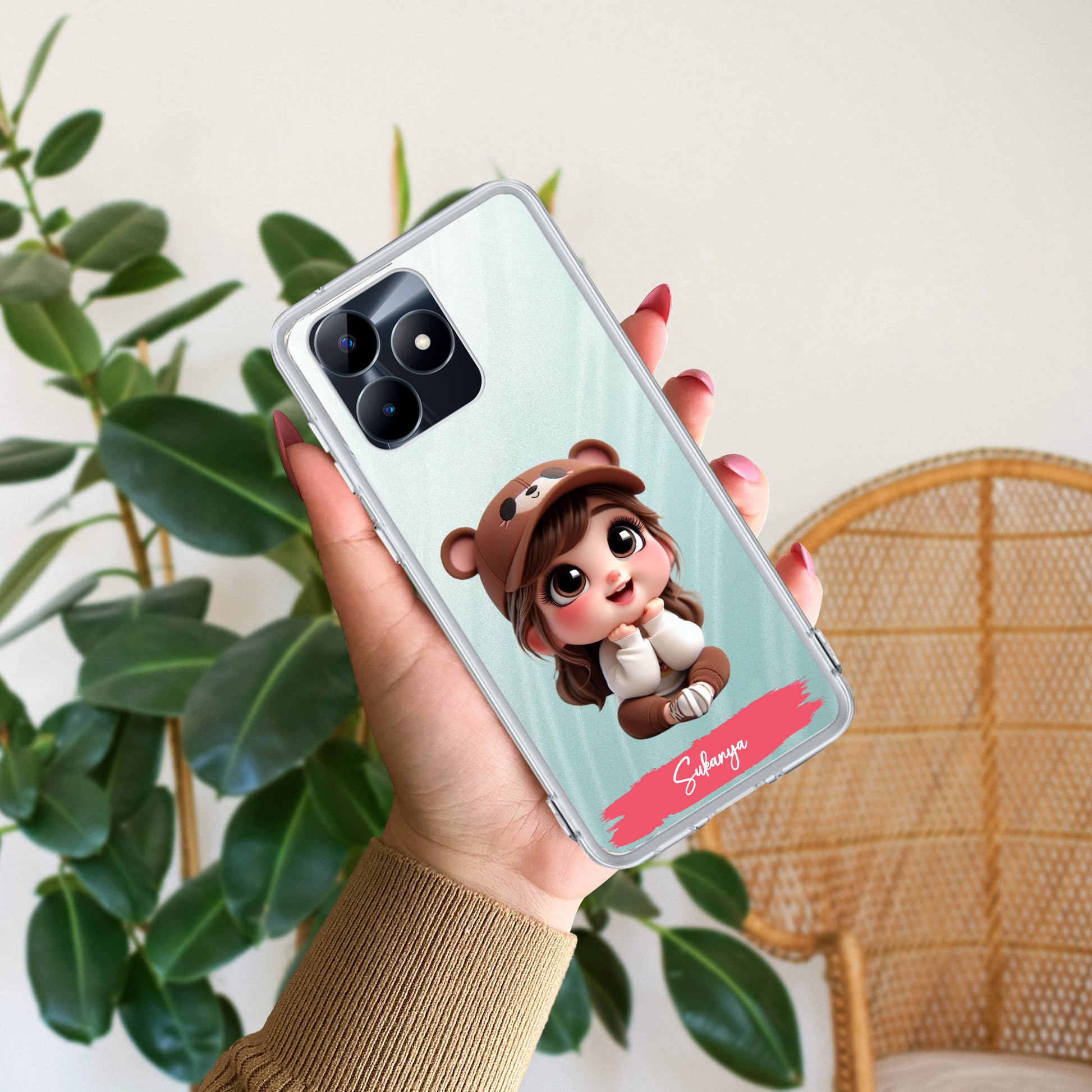 Little Girl Customize Transparent Silicon Case For Realme/Narzo - ShopOnCliQ