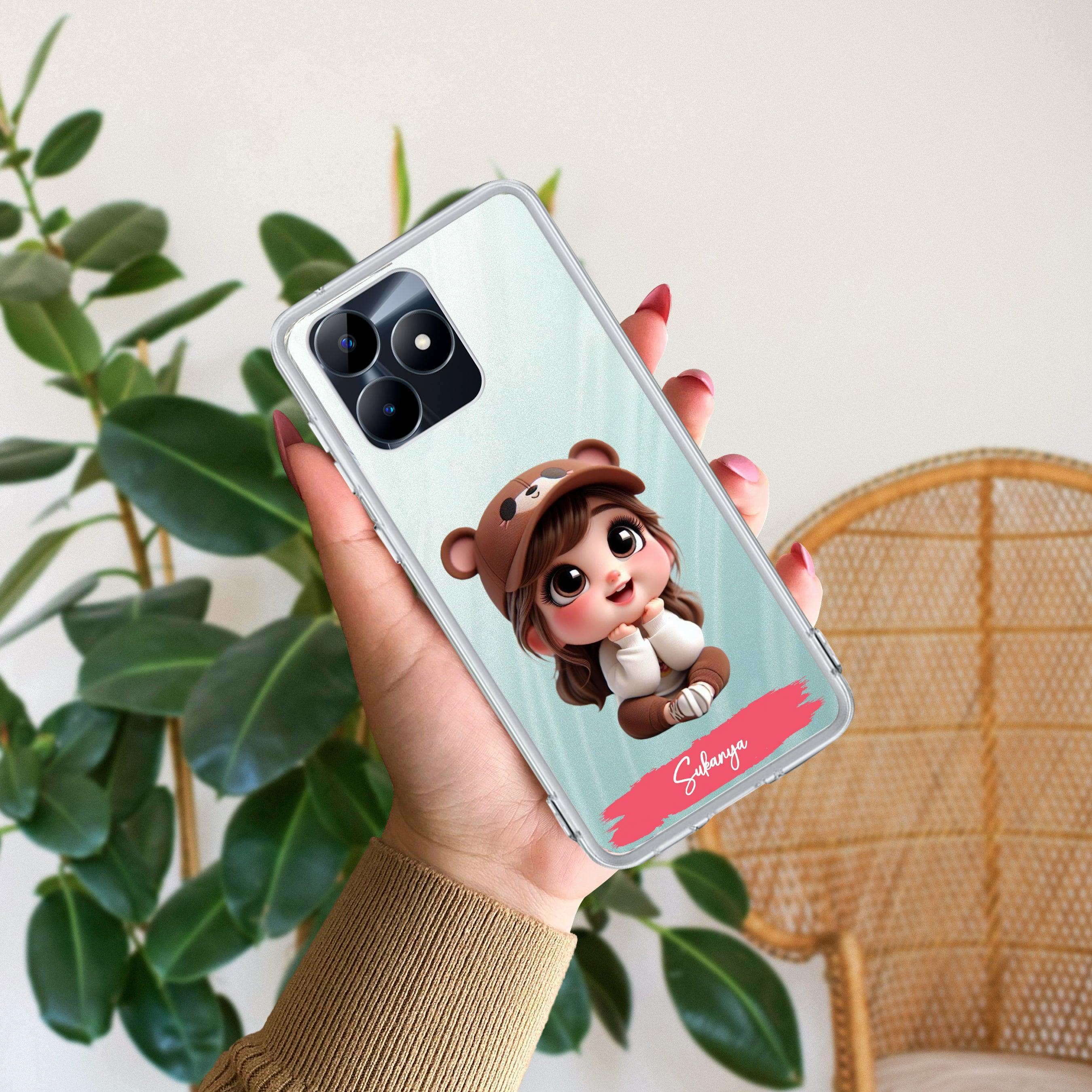 Little Girl Customize Anti Yelllow Case For Realme C53