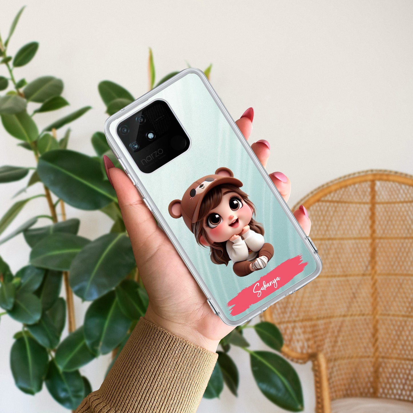 Little Girl Customize Transparent Silicon Case For Realme/Narzo - ShopOnCliQ