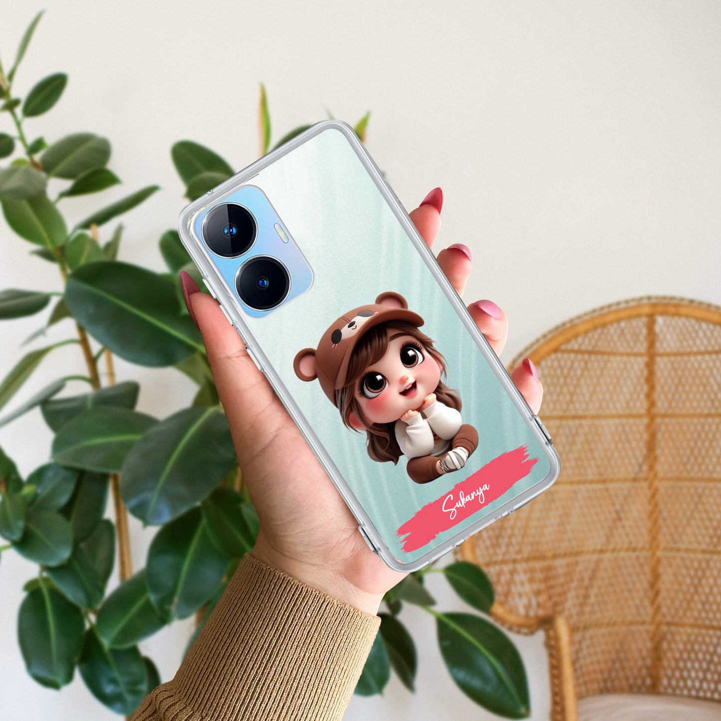 Little Girl Customize Transparent Silicon Case For Realme/Narzo - ShopOnCliQ