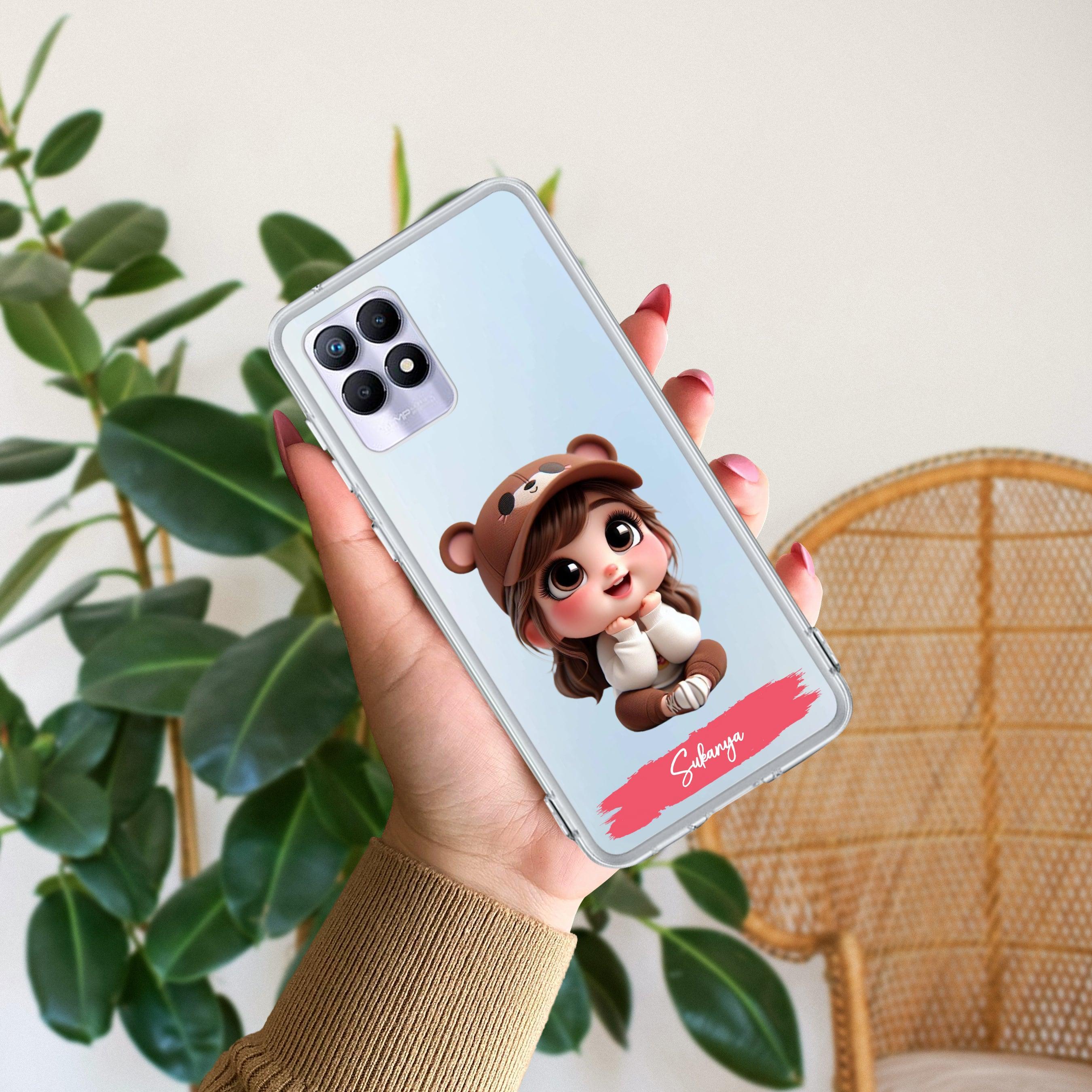 Little Girl Customize Transparent Silicon Case For Realme GT 6 5G