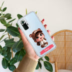 Little Girl Customize Transparent Silicon Case For Redmi Note 12 4G