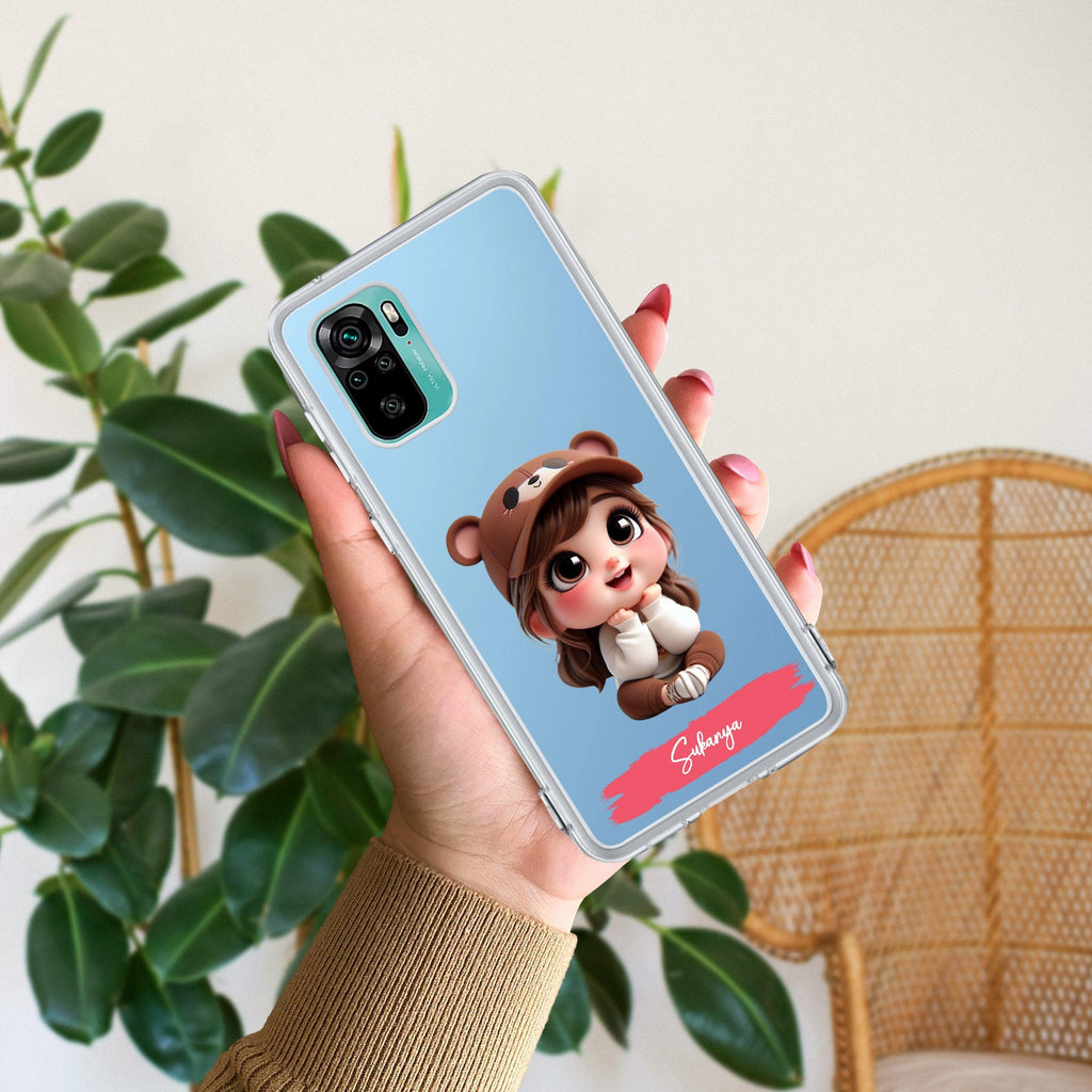 Little Girl Customize Transparent Silicon Case For Redmi Note 11T 5G