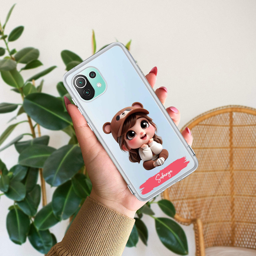 Little Girl Customize Transparent Silicon Case For Mi 11 Lite / Xiaomi 11 Lite NE 5G