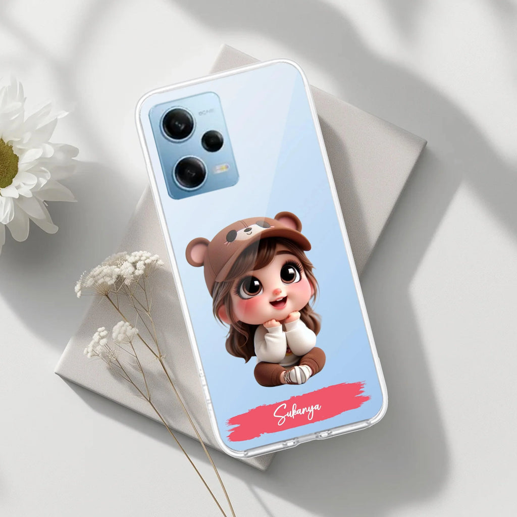 Little Girl Customize Transparent Silicon Case For Redmi Note 14 Pro 5G
