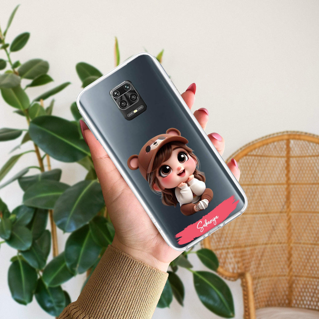 Little Girl Customize Transparent Silicon Case For Redmi 14C 5G