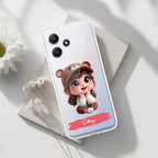 Little Girl Customize Transparent Silicon Case For Redmi Note 11