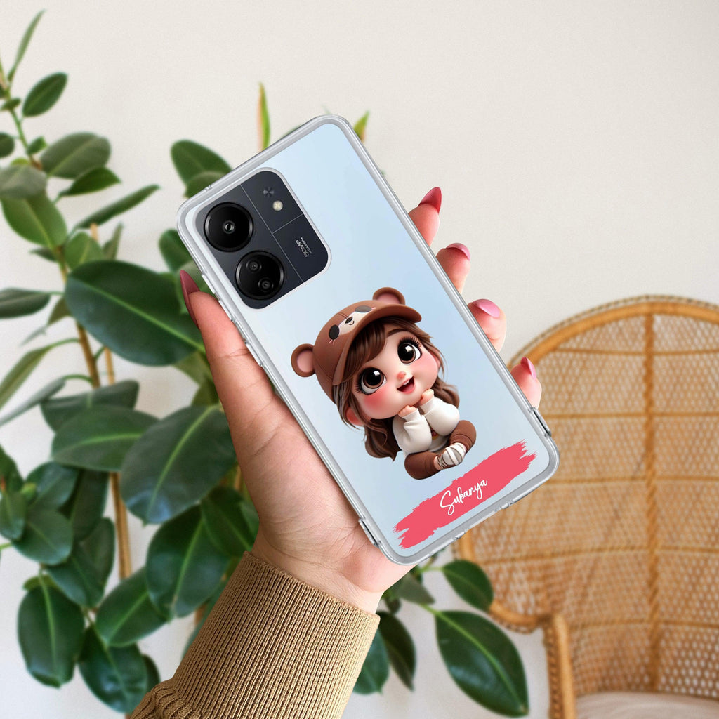 Little Girl Customize Transparent Silicon Case For Mi 11X 5G / Mi 11X Pro 5G