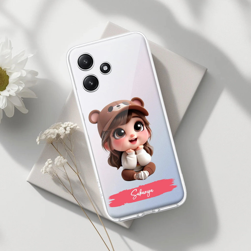 Little Girl Customize Transparent Silicon Case For Redmi Note 14 Pro Plus 5G