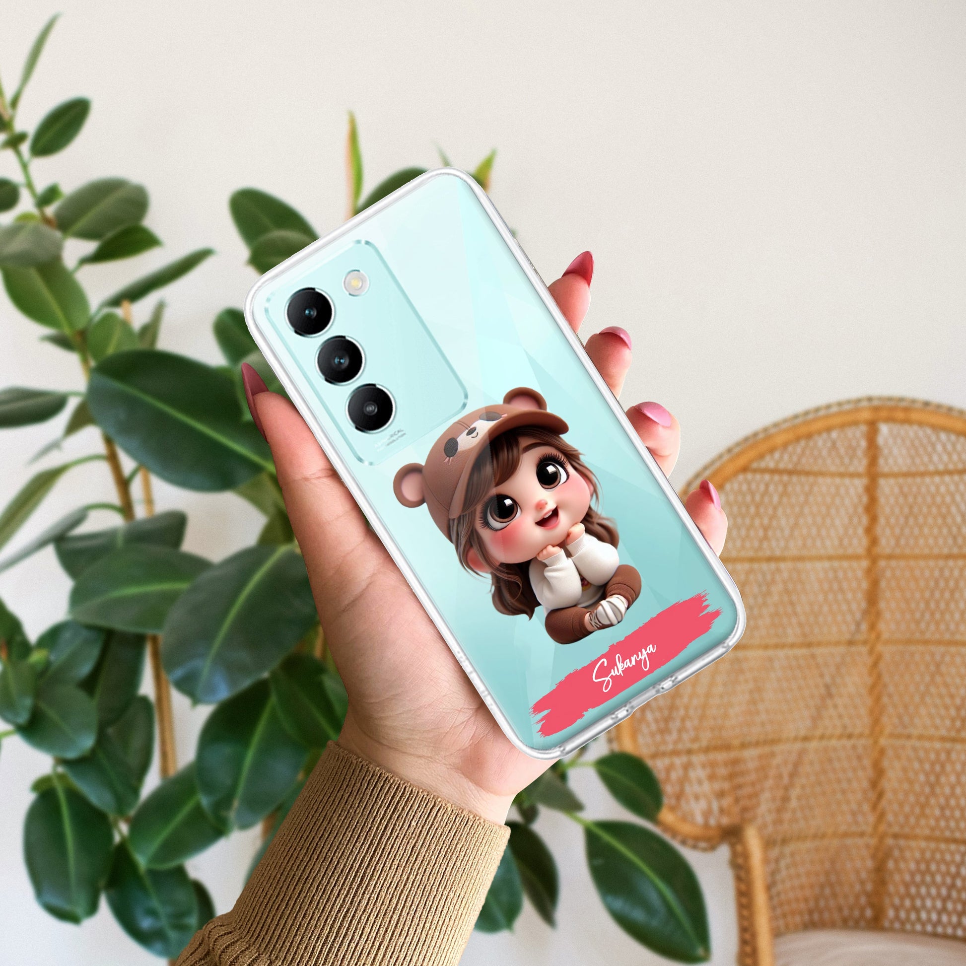 Little Girl Customize Transparent Silicon Case For Vivo ShopOnCliQ