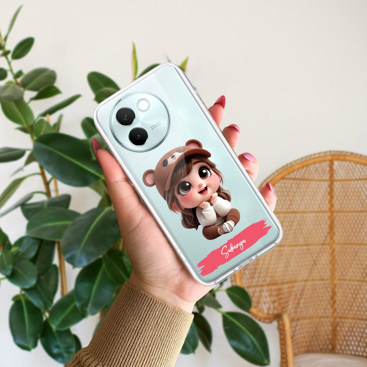 Little Girl Customize Transparent Silicon Case For Vivo ShopOnCliQ