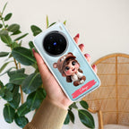Little Girl Customize Transparent Silicon Case For Vivo Y16