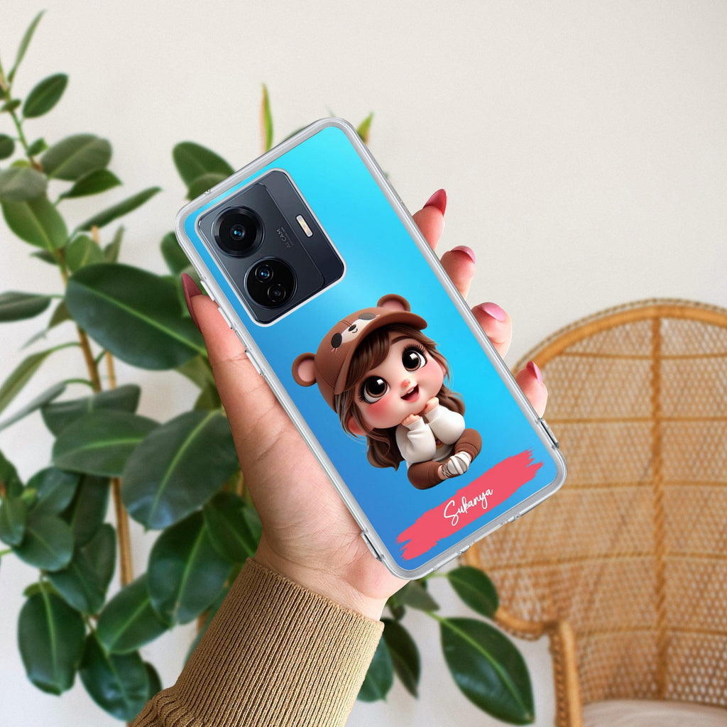 Little Girl Customize Transparent Silicon Case For Vivo Y300 5G