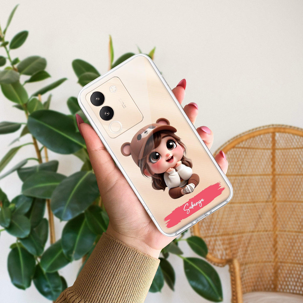 Little Girl Customize Transparent Silicon Case For Vivo - ShopOnCliQ