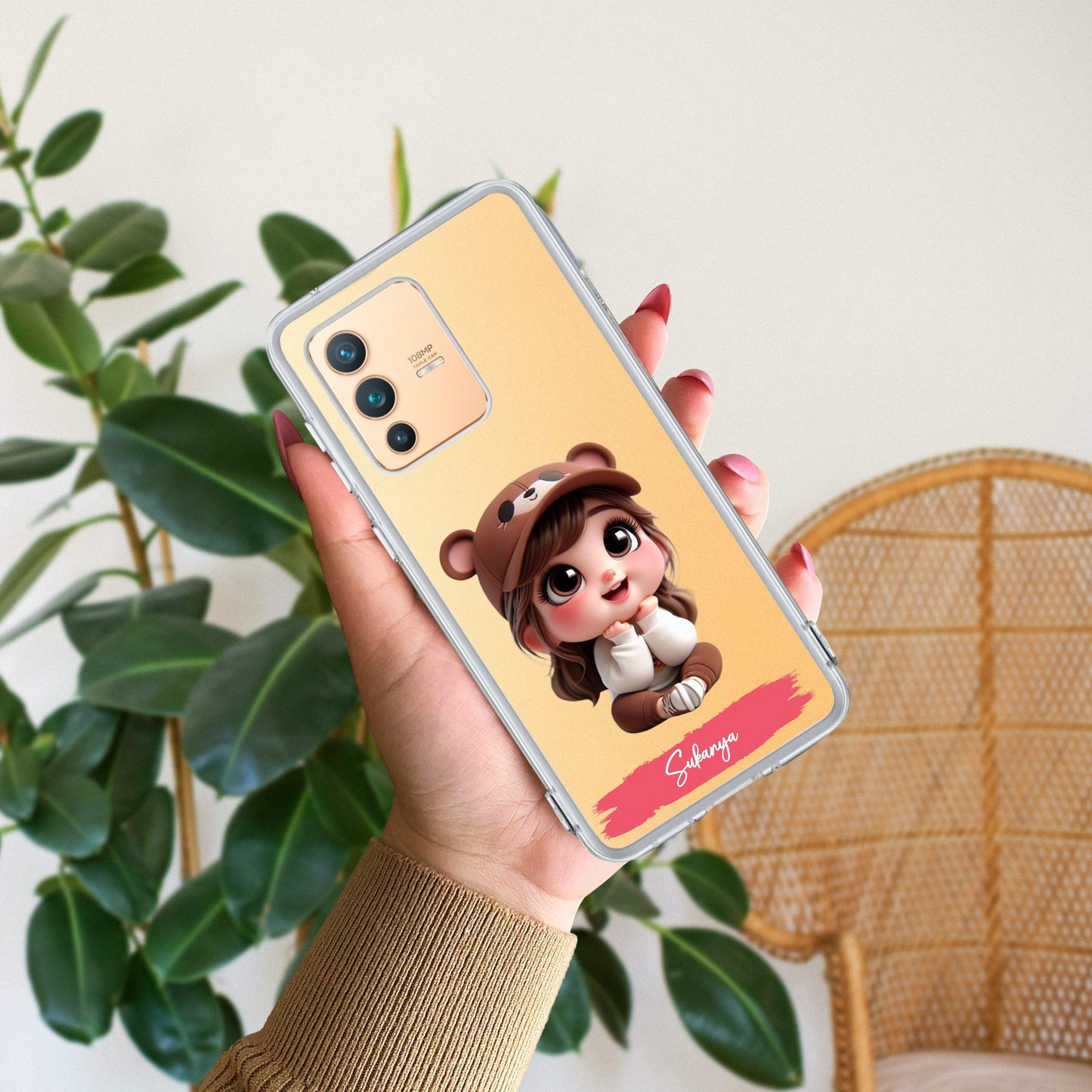 Little Girl Customize Transparent Silicon Case For Vivo