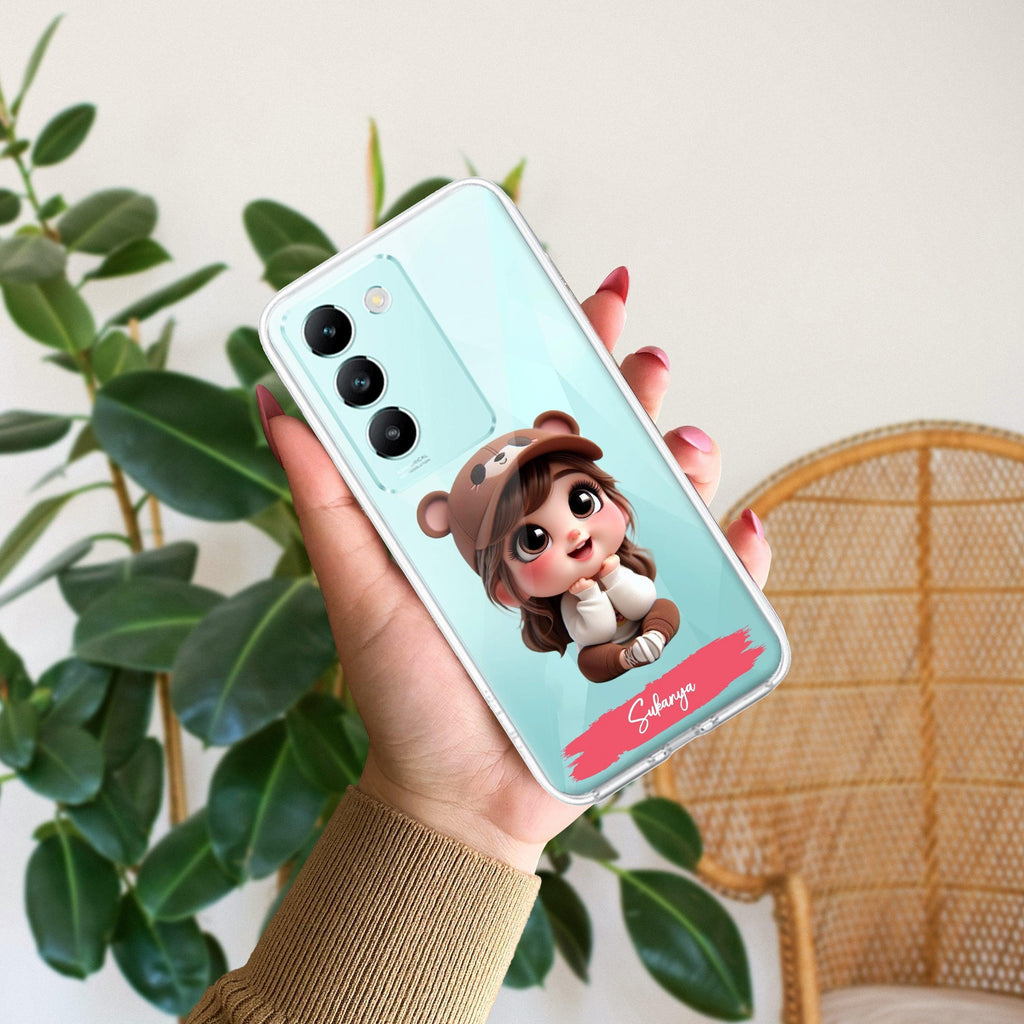 Little Girl Customize Transparent Silicon Case For Vivo - ShopOnCliQ