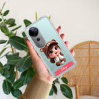 Little Girl Customize Transparent Silicon Case For Vivo T1 5G