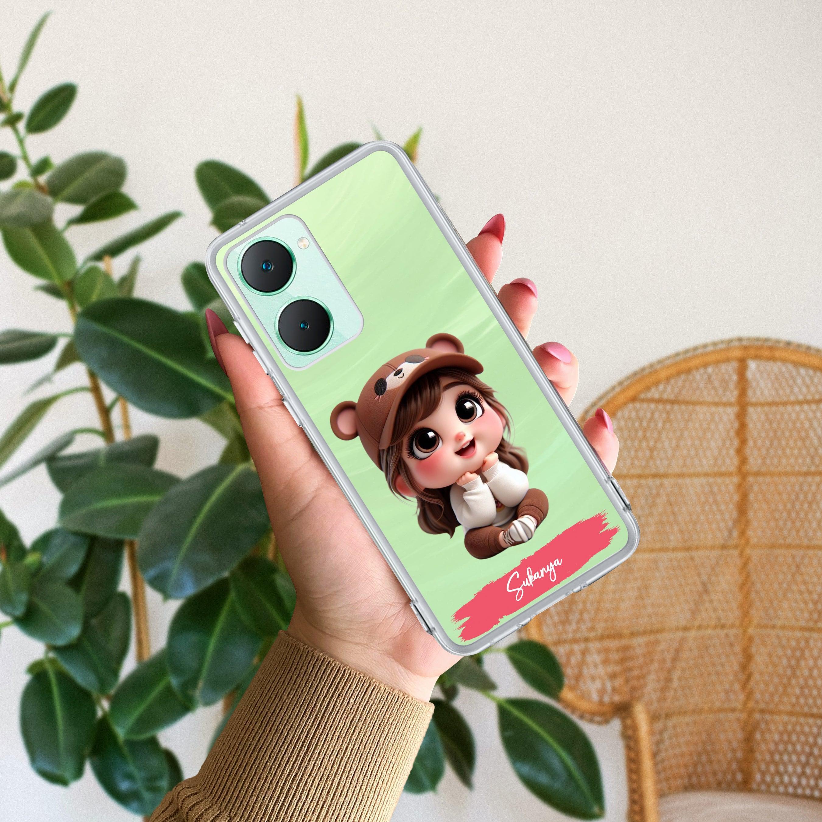 Little Girl Customize Transparent Silicon Case For Vivo - ShopOnCliQ