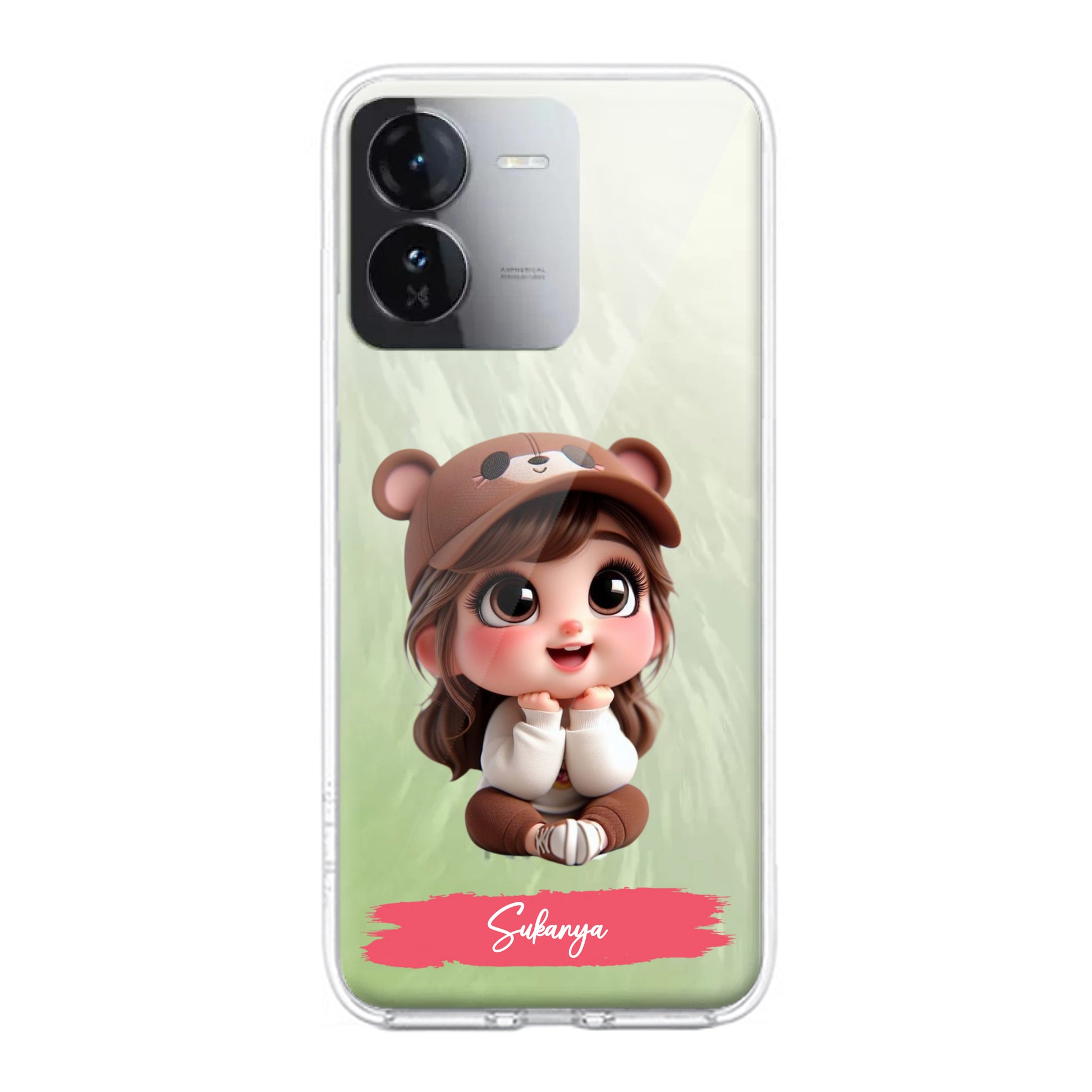 Little Girl Customize Transparent Silicon Case For iQOO ShopOnCliQ