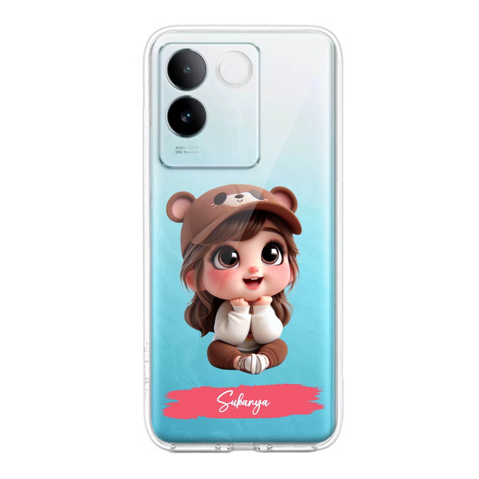 Little Girl Customize Transparent Silicon Case For iQOO ShopOnCliQ