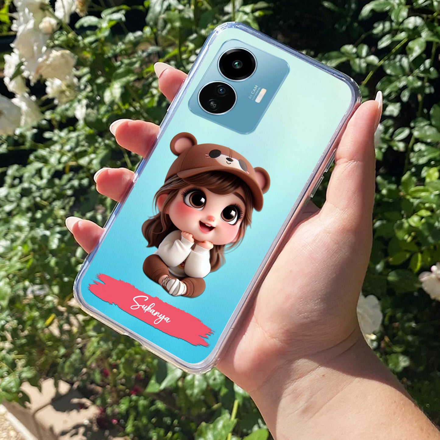 Little Girl Customize Transparent Silicon Case For iQOO ShopOnCliQ