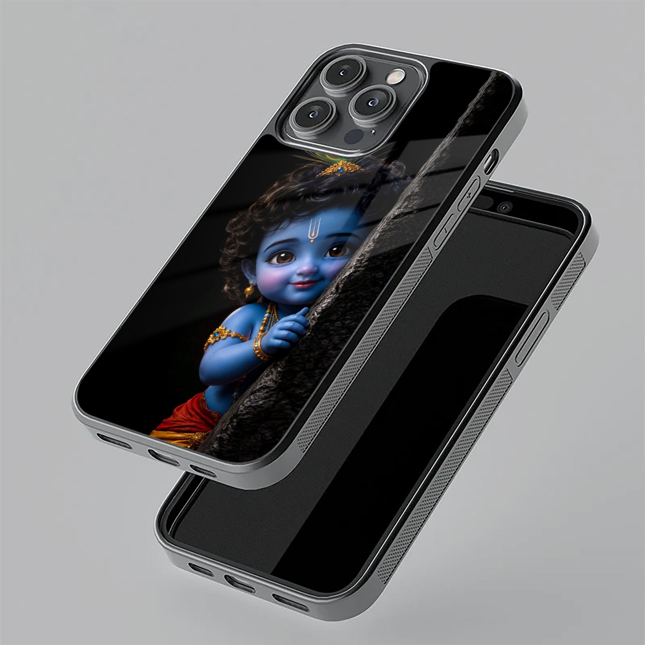 Little Krishna Divine Smile Phone Case For iPhone 17