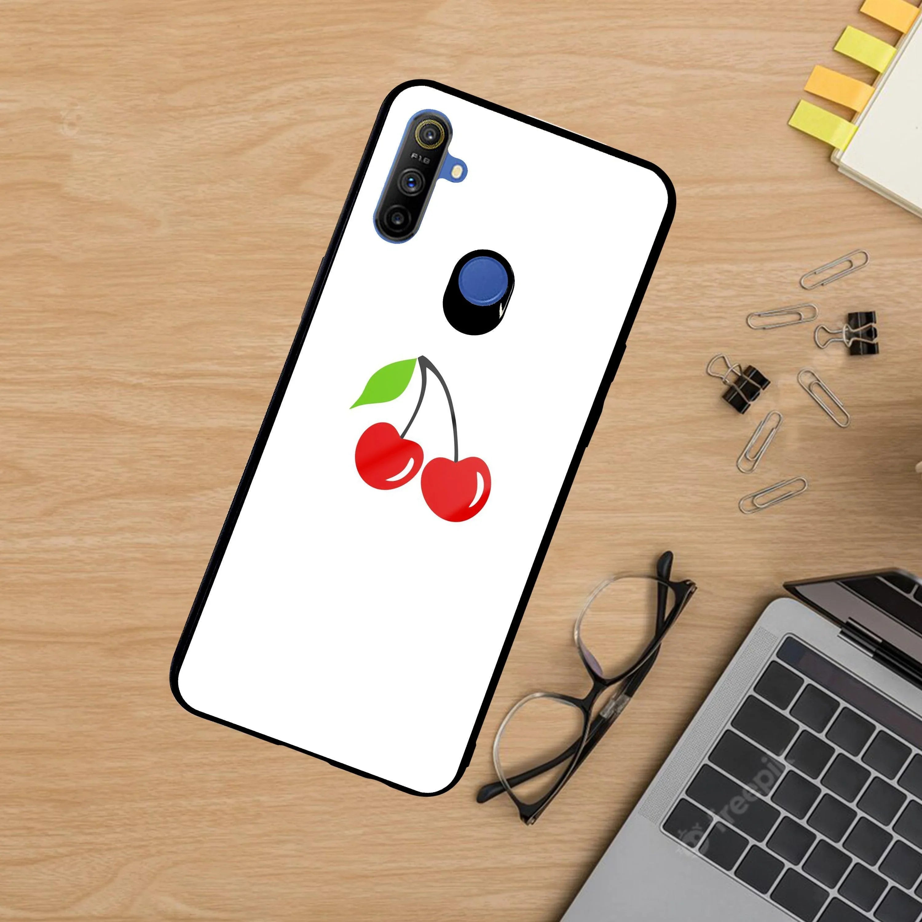 Cherry Glass Case Cover For Realme/Narzo - ShopOnCliQ