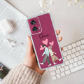 Love Couple Customize Anti Yellow Case For Motorola G85 5G