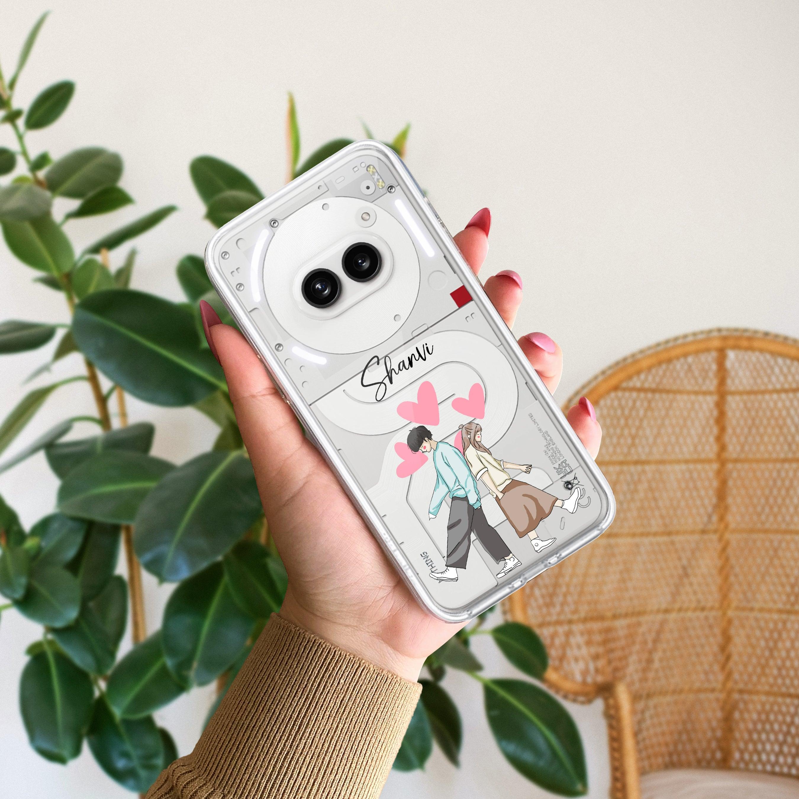 Love Couple Customize Transparent Silicon Case For Nothing - ShopOnCliQ