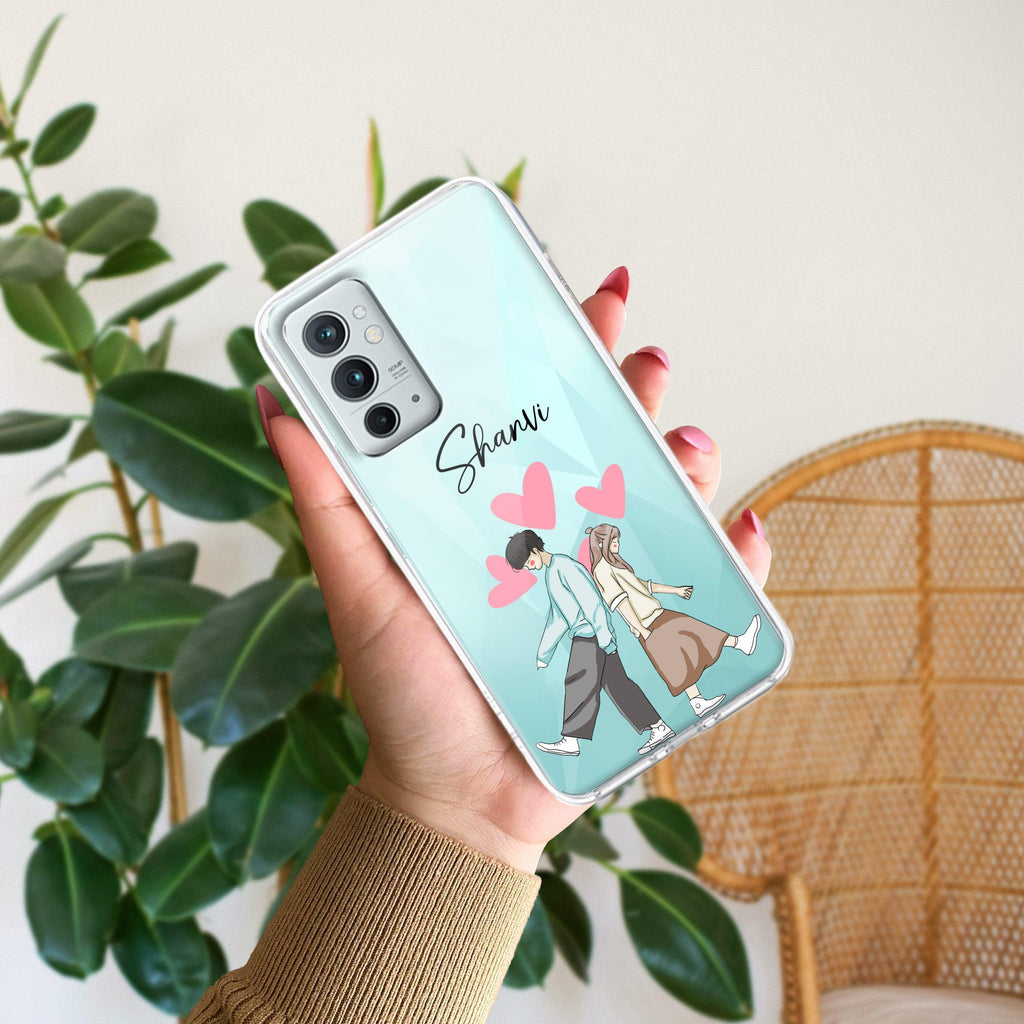 Love Couple Customize Anti Yellow Case For OnePlus 9RT 5G