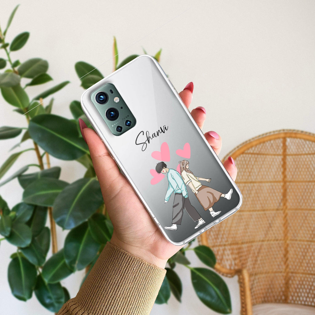 Love Couple Customize Transparent Silicon Case For OnePlus - ShopOnCliQ