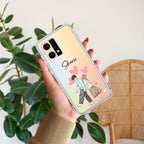 Love Couple Customize Anti Yellow Case For Oppo Reno 7 5G