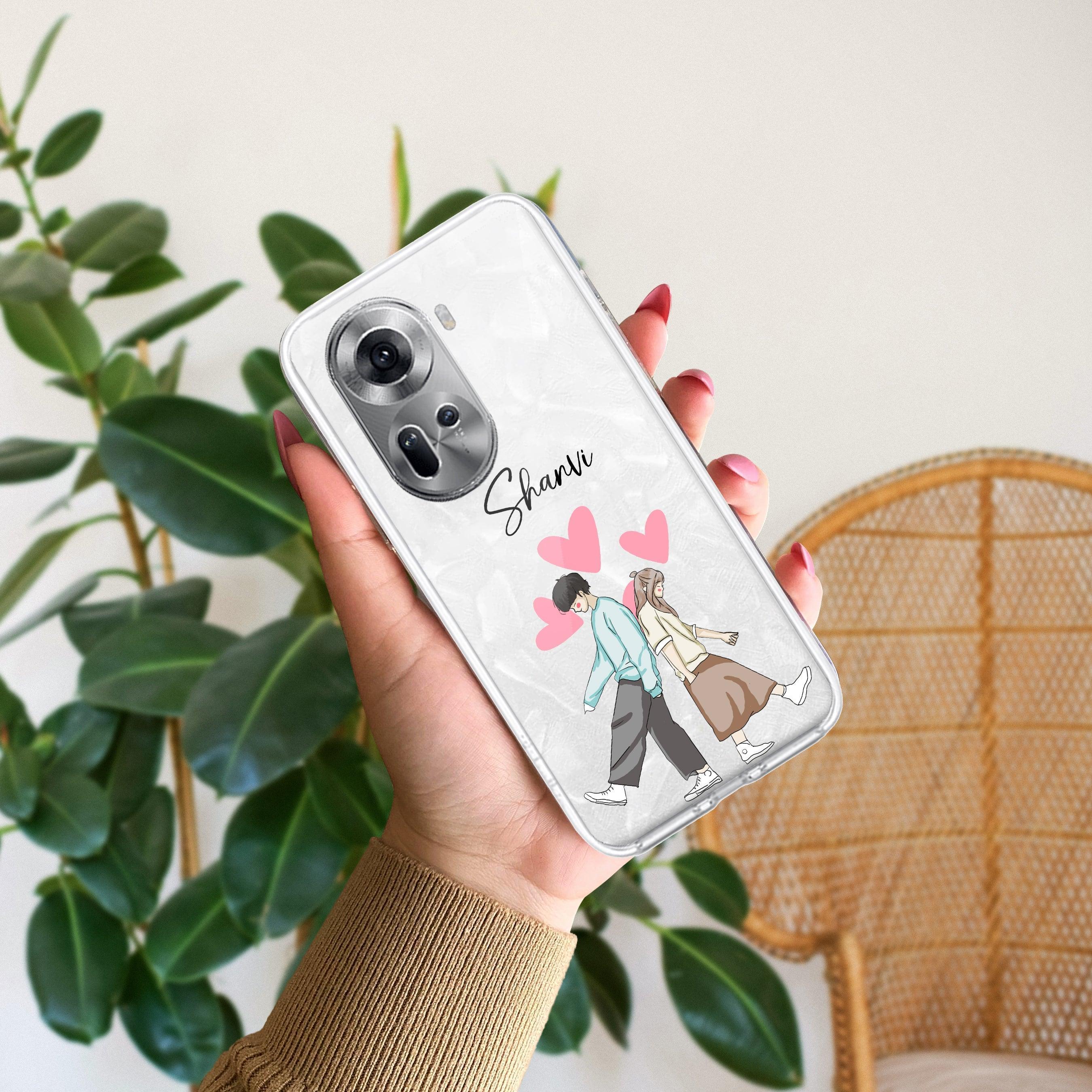 Love Couple Customize Transparent Silicon Case For Oppo - ShopOnCliQ