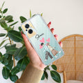 Love Couple Customize Anti Yellow Case For Oppo F21 Pro (5G)