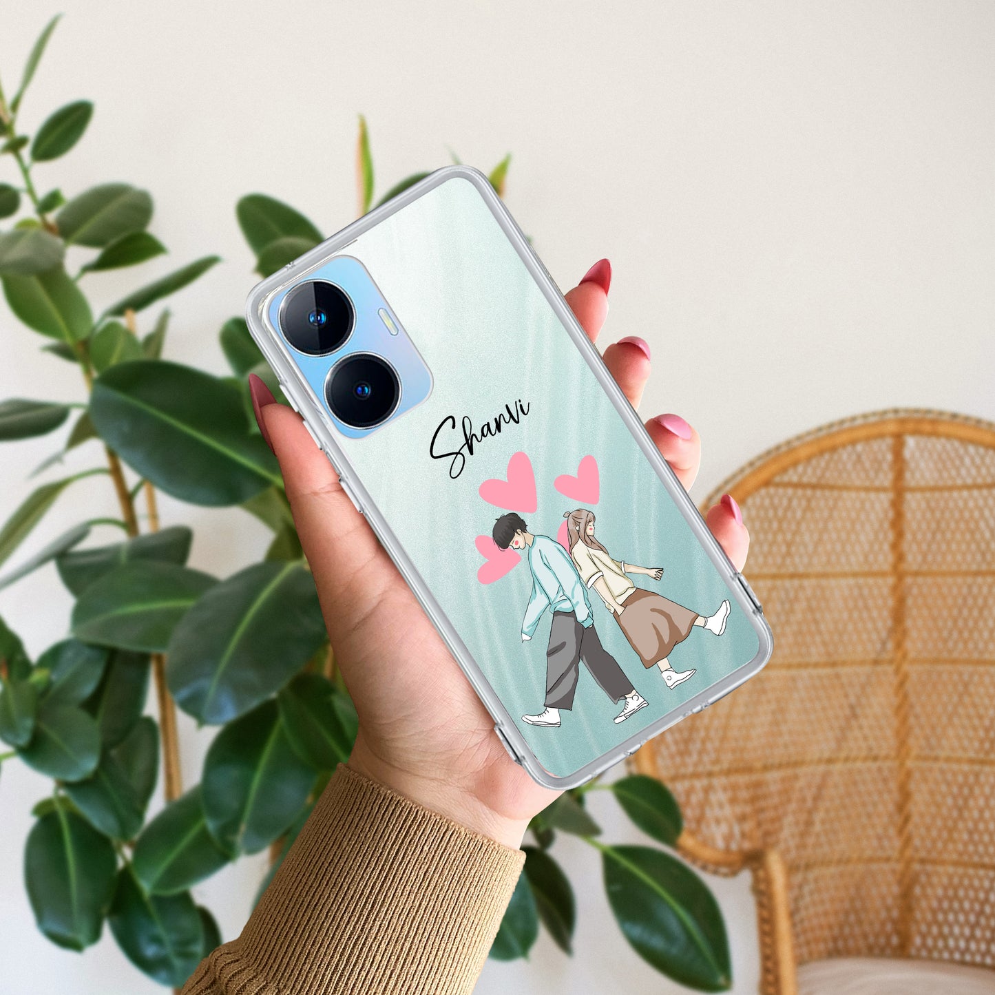 Love Couple Customize Transparent Silicon Case For Realme/Narzo - ShopOnCliQ