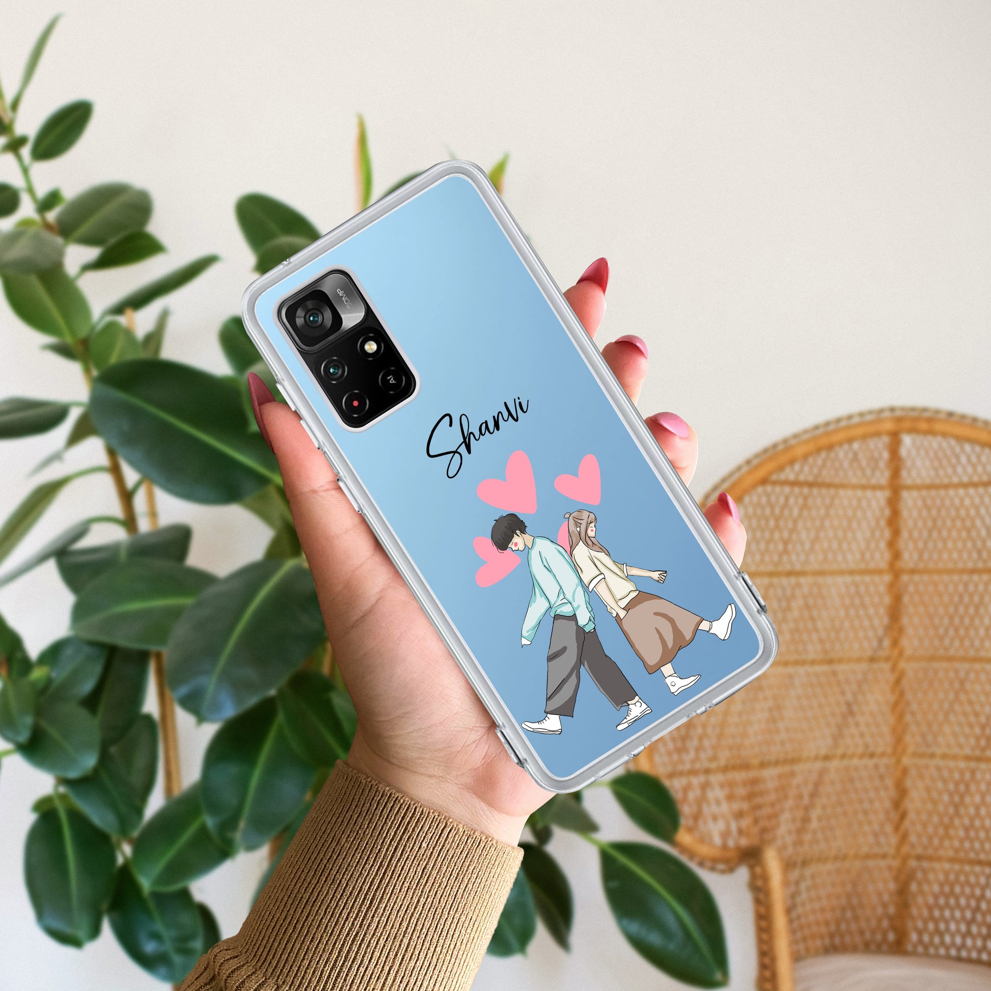 Love Couple Customize Transparent Silicon Case For Redmi/Xiaomi ShopOnCliQ