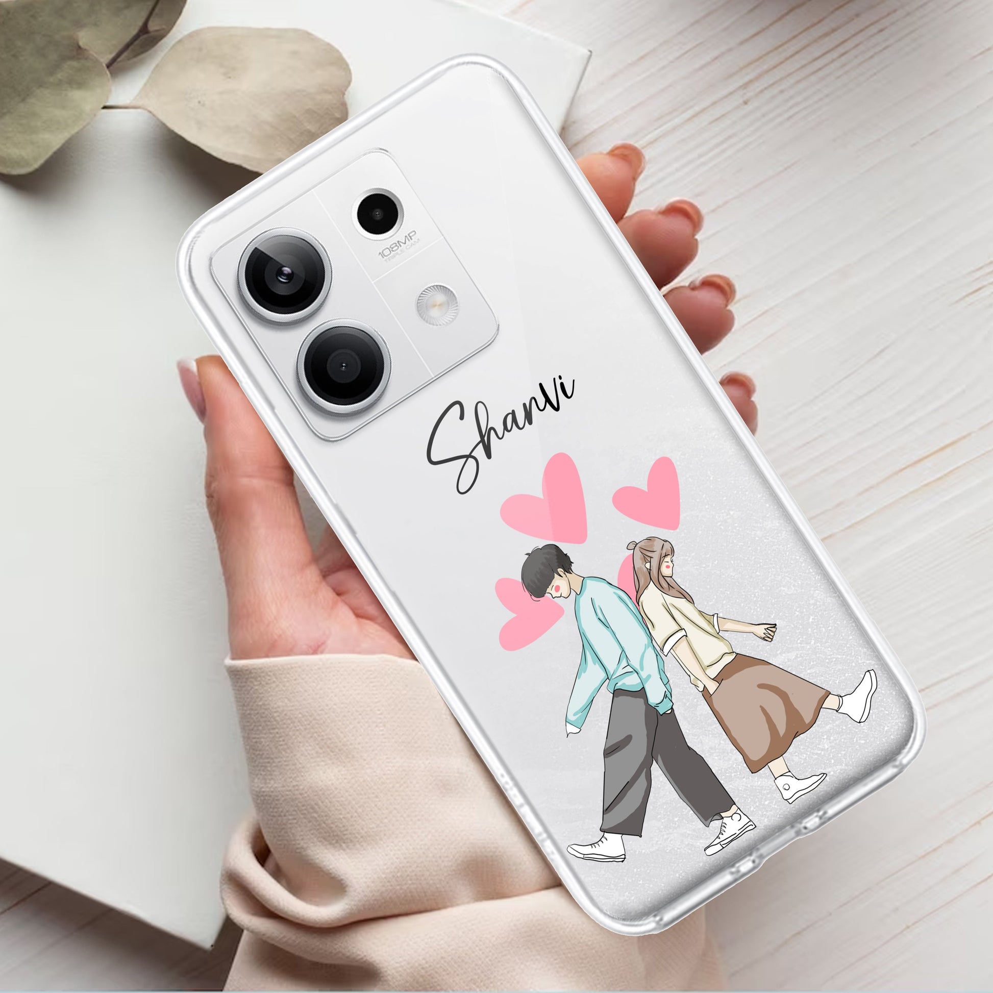 Love Couple Customize Transparent Silicon Case For Redmi/Xiaomi ShopOnCliQ