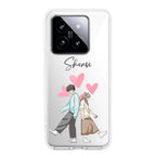 Love Couple Customize Transparent Silicon Case For Redmi Note 13 5G