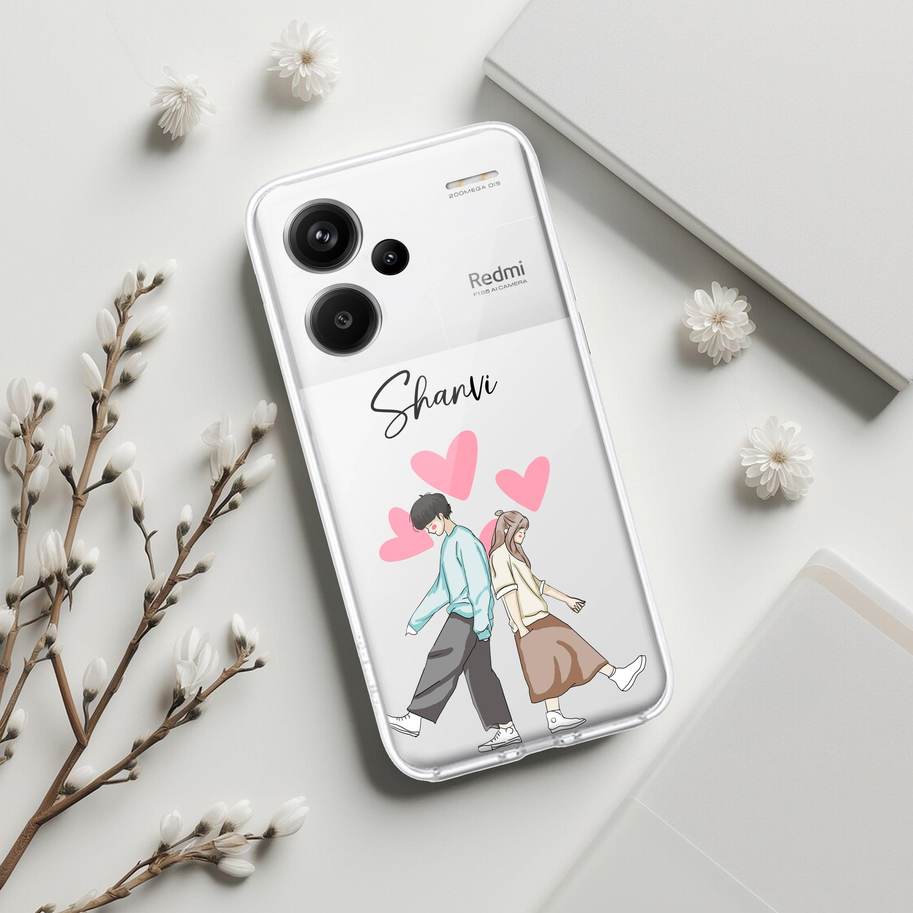 Love Couple Customize Transparent Silicon Case For Redmi/Xiaomi - ShopOnCliQ