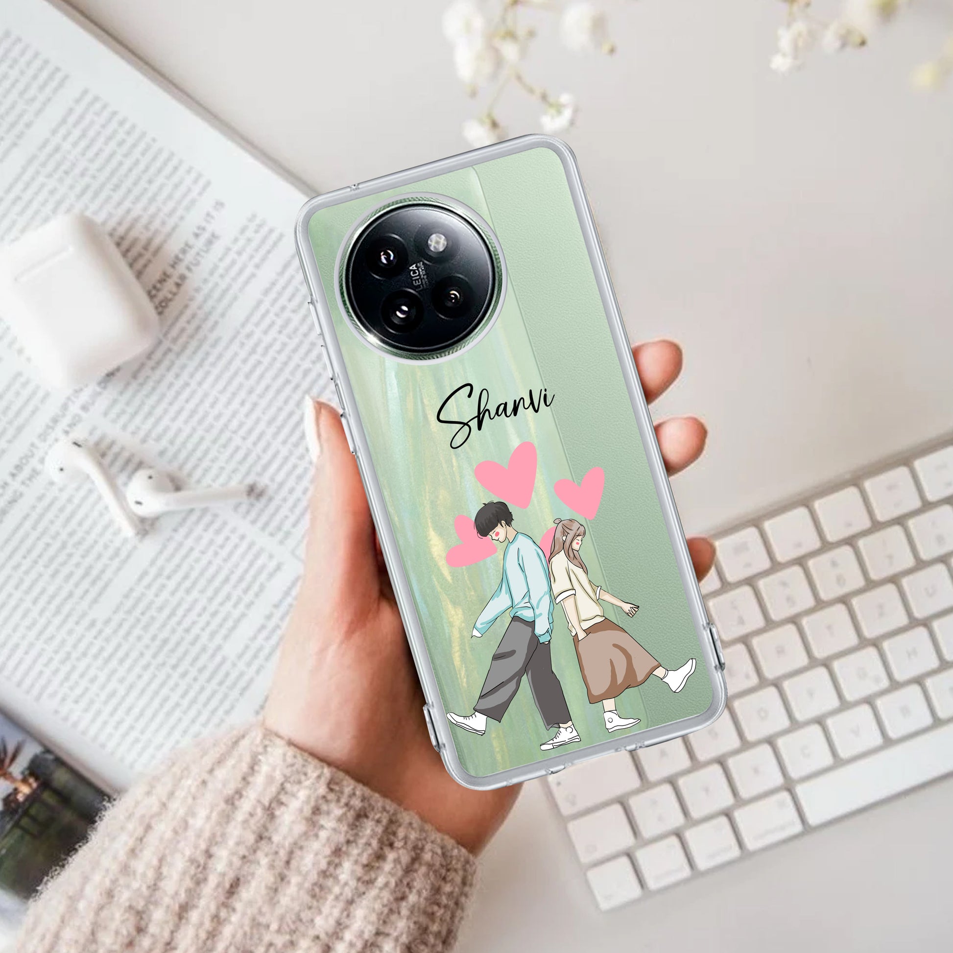 Love Couple Customize Transparent Silicon Case For Redmi/Xiaomi ShopOnCliQ