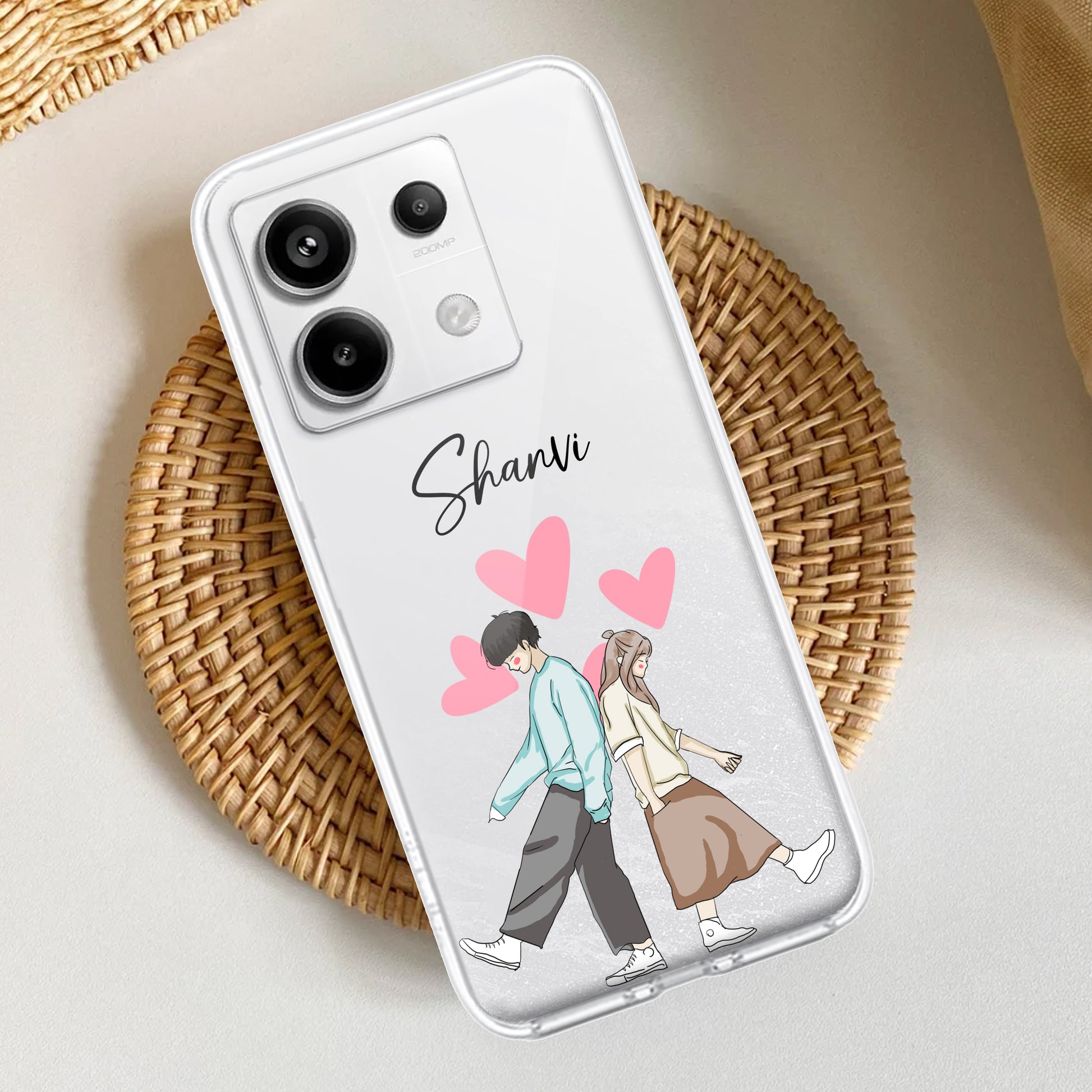 Love Couple Customize Transparent Silicon Case For Redmi/Xiaomi ShopOnCliQ