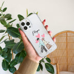 Love Couple Customize Transparent Silicon Case For Redmi 10 Prime