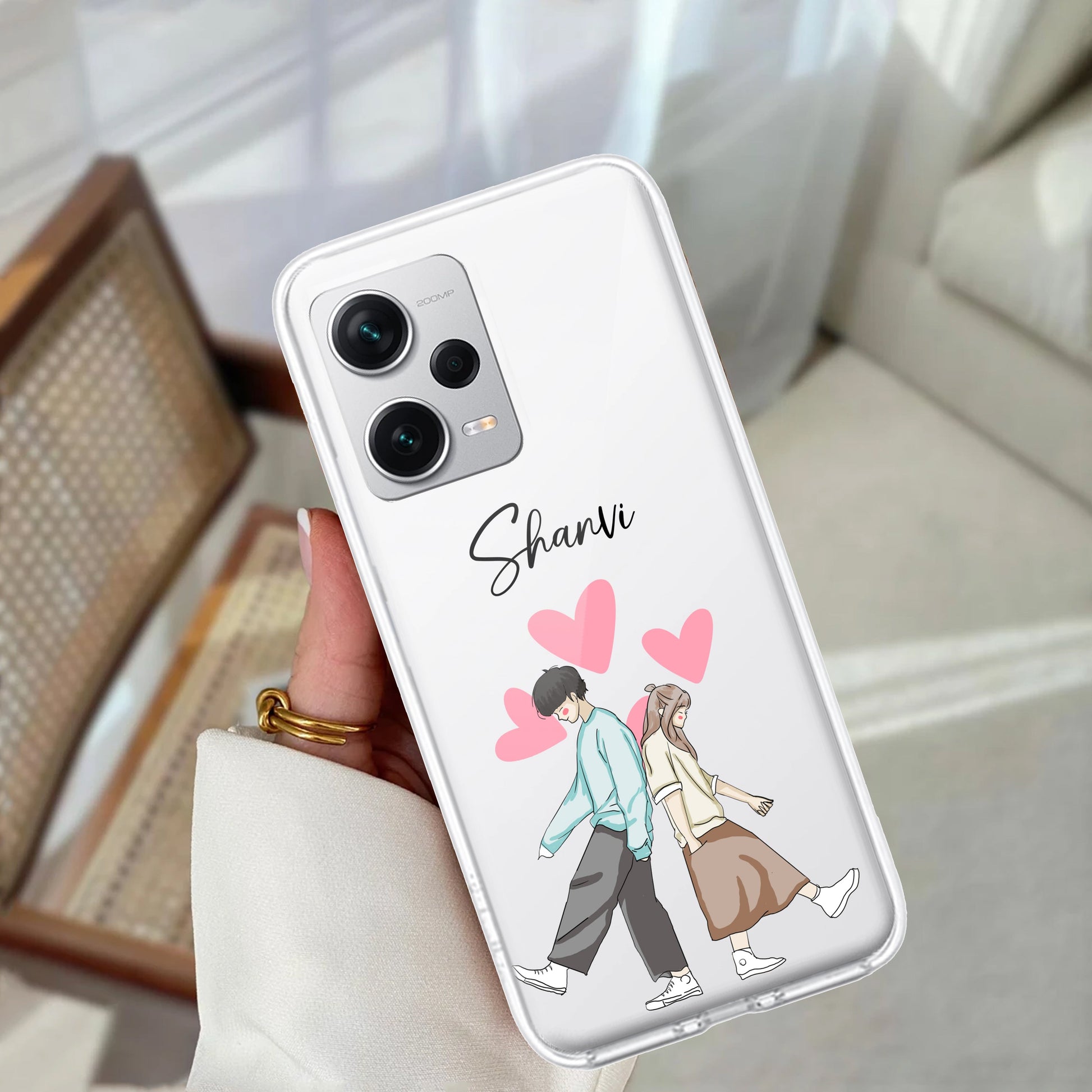 Love Couple Customize Transparent Silicon Case For Redmi/Xiaomi ShopOnCliQ