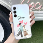 Love Couple Customize Transparent Silicon Case For Samsung Galaxy A70 / A70s