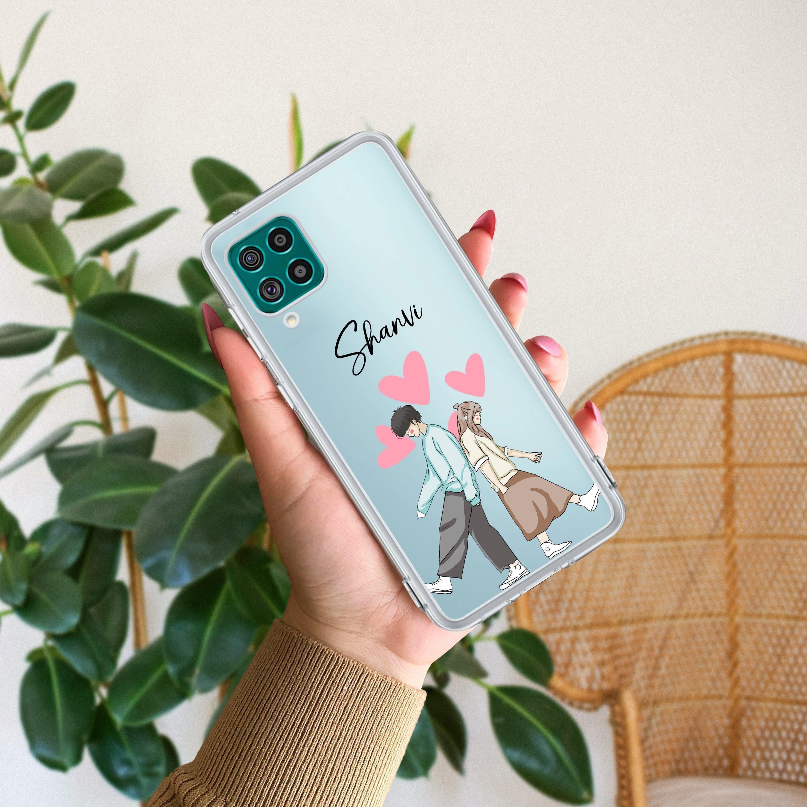 Love Couple Customize Transparent Silicon Case For Samsung