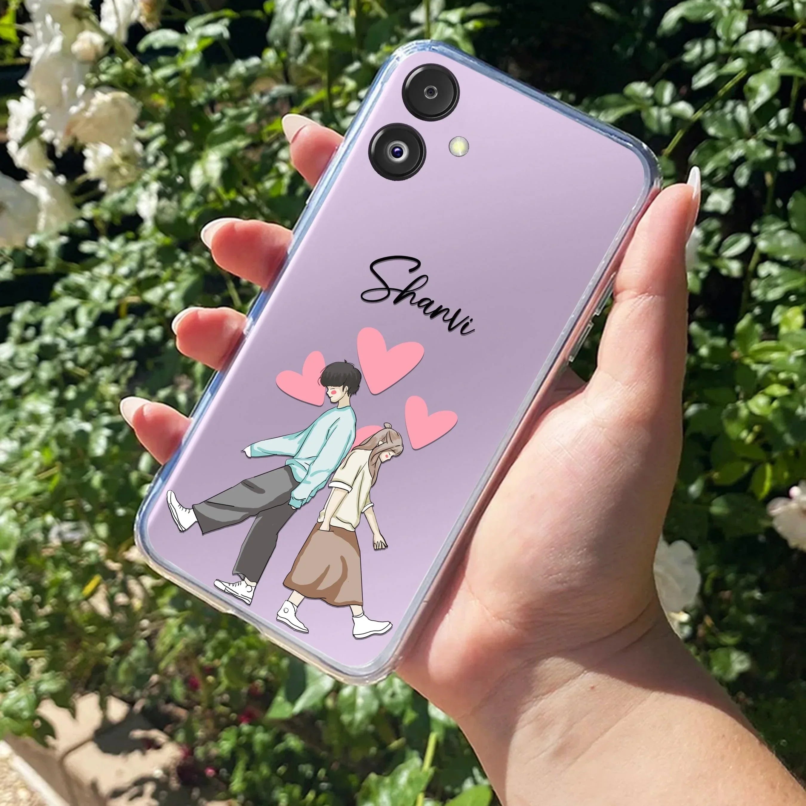 Love Couple Customize Anti Yellow Case For Samsung Galaxy F14 5G