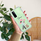 Love Couple Customize Transparent Silicon Case For Vivo V21e 5G
