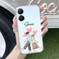 Love Couple Customize Transparent Silicon Case For Vivo Y28 5G